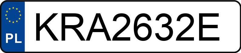 Numer rejestracyjny KRA 2632E posiada RENAULT MEGANE - KRA2632E