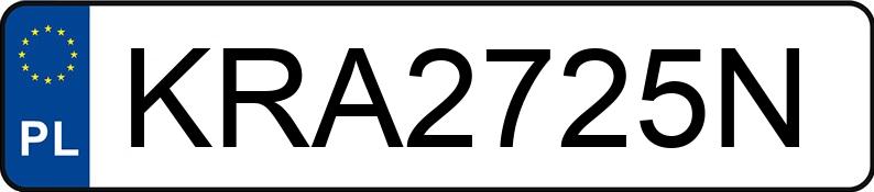Numer rejestracyjny KRA 2725N posiada HONDA CR-Z MR`10 E5 Sport - KRA2725N