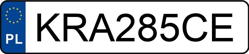 Numer rejestracyjny KRA 285CE posiada VOLKSWAGEN Polo V 1.4 MR`09 E5 Comfortline DSG7 - KRA285CE