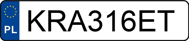 Numer rejestracyjny KRA 316ET posiada PEUGEOT 5008 HDI MR`14 E6 Access 115 - KRA316ET Numer rejestracyjny KRA 316ET posiada PEUGEOT 5008 HDI MR`14 E6 Access 115 - KRA316ET