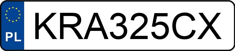Numer rejestracyjny KRA 325CX posiada MINI COOPER - KRA325CX