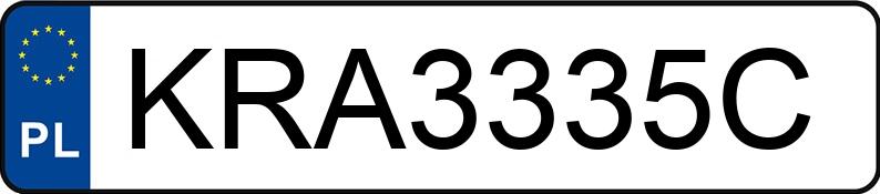 Numer rejestracyjny KRA 3335C posiada OPEL ASTRA - KRA3335C