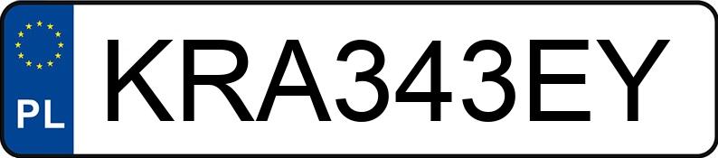 Numer rejestracyjny KRA 343EY posiada MINI COOPER S - KRA343EY