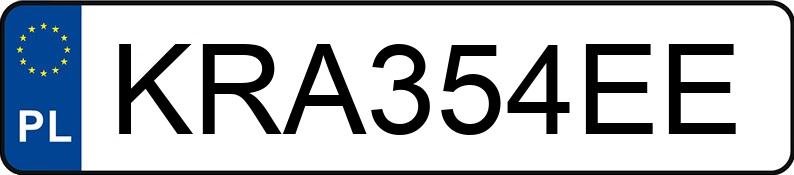 Numer rejestracyjny KRA 354EE posiada VOLKSWAGEN POLO - KRA354EE