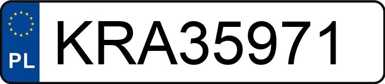 Numer rejestracyjny KRA 35971 posiada AUDI A6 - KRA35971
