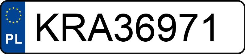 Numer rejestracyjny KRA 36971 posiada MERCEDES-BENZ 312 2.9 TD SPRINTER - KRA36971