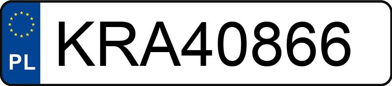 Numer rejestracyjny KRA 40866 posiada BMW 320 - KRA40866