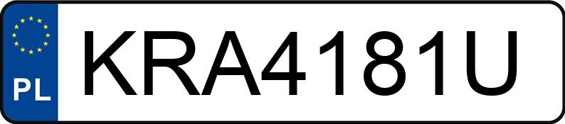 Numer rejestracyjny KRA 4181U posiada BMW 325i Cabrio Kat. E36 325i Cabrio Kat. E36 - KRA4181U