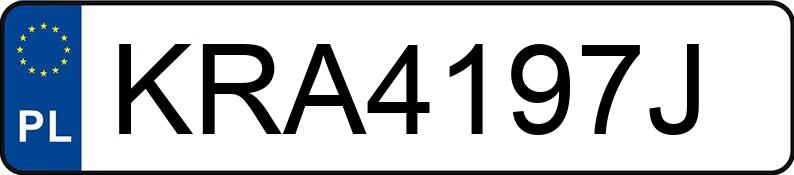 Numer rejestracyjny KRA 4197J posiada DAEWOO Espero 1.5 16V Kat. GLX - KRA4197J