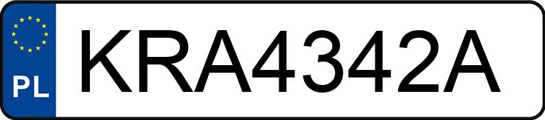Numer rejestracyjny KRA 4342A posiada OPEL CORSA - KRA4342A