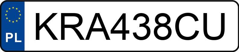 Numer rejestracyjny KRA 438CU posiada KIA Stinger 2.0 MR`17 E6 XL - KRA438CU