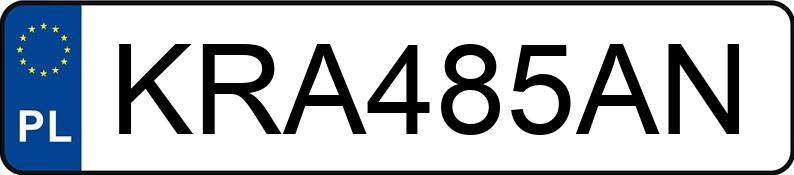 Numer rejestracyjny KRA 485AN posiada BMW X5 Diesel MR`14 E6 F15 xDrive25d Step - KRA485AN