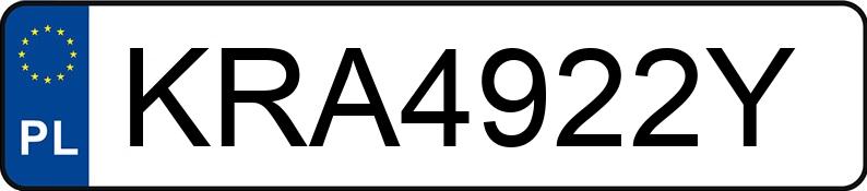 Numer rejestracyjny KRA4922Y posiada MERCEDES-BENZ GLA 180 CDI MR`13 E6 X156 GLA 180 CDI MR`13 E6 X156