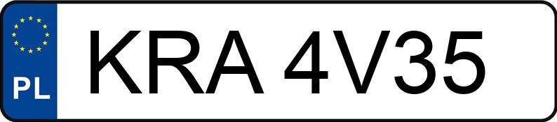Numer rejestracyjny KRA 4V35 posiada OPEL TIGRA-A - KRA4V35