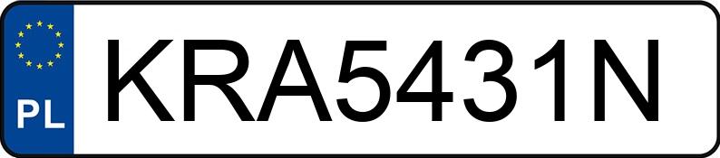 Numer rejestracyjny KRA 5431N posiada MERCEDES-BENZ E 250 CGI - KRA5431N