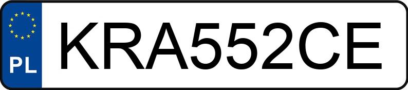 Numer rejestracyjny KRA 552CE posiada TOYOTA YARIS - KRA552CE Numer rejestracyjny KRA 552CE posiada TOYOTA YARIS - KRA552CE