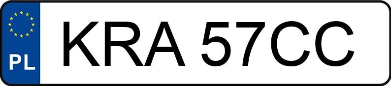 Numer rejestracyjny KRA 57CC posiada FSM-BIELSKO B. POLSKI FIAT 126P 650 - KRA57CC