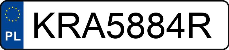 Numer rejestracyjny KRA 5884R posiada FORD MONDEO - KRA5884R