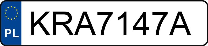 Numer rejestracyjny KRA 7147A posiada SEAT IBIZA - KRA7147A