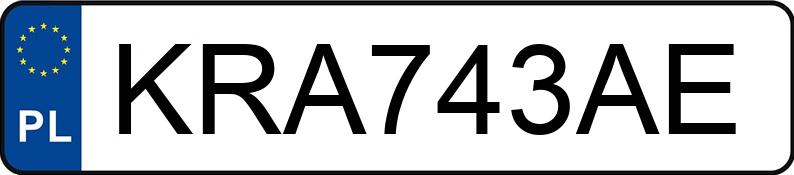 Numer rejestracyjny KRA 743AE posiada BMW 320 D - KRA743AE