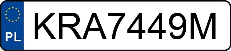 Numer rejestracyjny KRA 7449M posiada VOLKSWAGEN POLO - KRA7449M