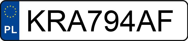 Numer rejestracyjny KRA 794AF posiada VOLVO C30 - KRA794AF