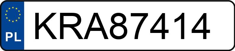 Numer rejestracyjny KRA 87414 posiada SKODA Fabia II 1.4 MR`11 E5 Family - KRA87414