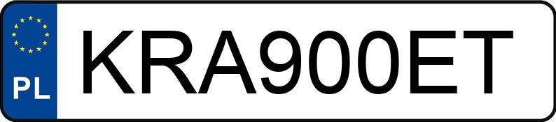 Numer rejestracyjny KRA 900ET posiada AUDI A7 SPORTBACK - KRA900ET