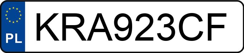 Numer rejestracyjny KRA 923CF posiada SEAT LEON - KRA923CF