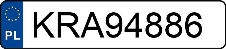 Numer rejestracyjny KRA 94886 posiada JEEP CHEROKEE 2.5 CRD - KRA94886