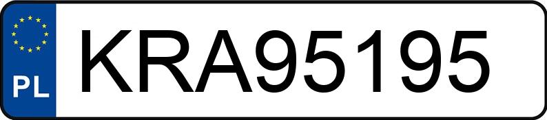 Numer rejestracyjny KRA 95195 posiada OPEL MERIVA - KRA95195 Numer rejestracyjny KRA 95195 posiada OPEL MERIVA - KRA95195