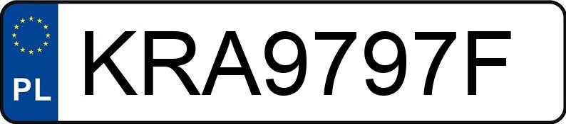 Numer rejestracyjny KRA 9797F posiada RENAULT KANGOO - KRA9797F