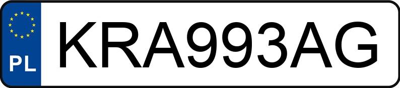 Numer rejestracyjny KRA 993AG posiada BMW 318I - KRA993AG
