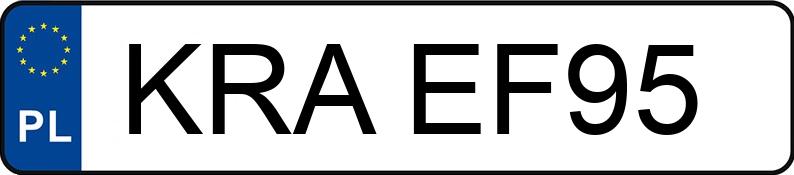 Numer rejestracyjny KRA EF95 posiada BENZHOU  YY50QT-10 - KRAEF95