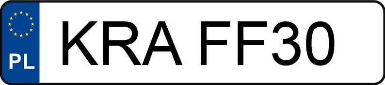 Numer rejestracyjny KRA FF30 posiada ZIPP Skutery Otis Plus - KRAFF30