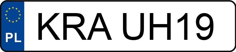 Numer rejestracyjny KRA UH19 posiada VOLKSWAGEN GOLF - KRAUH19