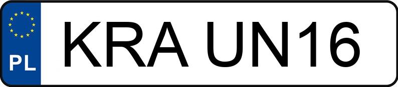 Numer rejestracyjny KRA UN16 posiada HONDA CIVIC - KRAUN16