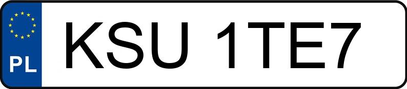 Numer rejestracyjny KSU 1TE7 posiada VOLKSWAGEN GOLF - KSU1TE7 Numer rejestracyjny KSU 1TE7 posiada VOLKSWAGEN GOLF - KSU1TE7