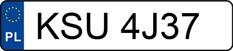 Numer rejestracyjny KSU 4J37 posiada TOYOTA RAV4 - KSU4J37