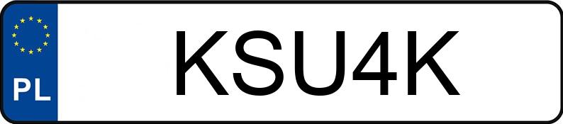 Numer rejestracyjny KSU 4K posiada OPEL ASTRA - KSU4K Numer rejestracyjny KSU 4K posiada OPEL ASTRA - KSU4K