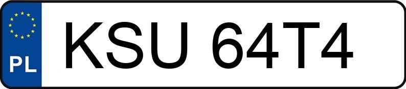 Numer rejestracyjny KSU 64T4 posiada SEAT IBIZA - KSU64T4