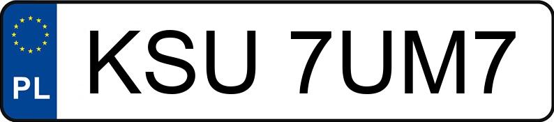 Numer rejestracyjny KSU 7UM7 posiada MERCEDES-BENZ CLA 200 CDI - KSU7UM7