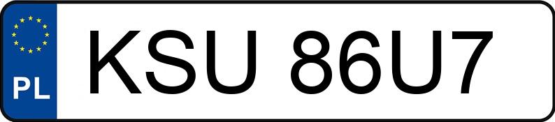 Numer rejestracyjny KSU 86U7 posiada AUDI A6 - KSU86U7 Numer rejestracyjny KSU 86U7 posiada AUDI A6 - KSU86U7