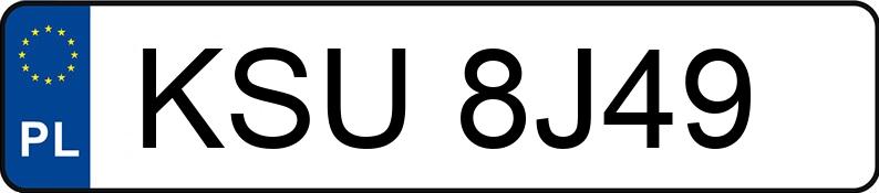 Numer rejestracyjny KSU 8J49 posiada VOLKSWAGEN Golf III 1.9 TDI Kat. MR`91 CL - KSU8J49