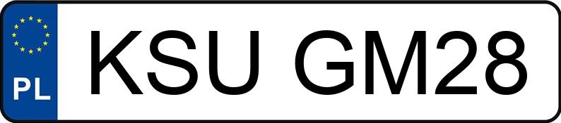 Numer rejestracyjny KSU GM28 posiada FORD FIESTA - KSUGM28