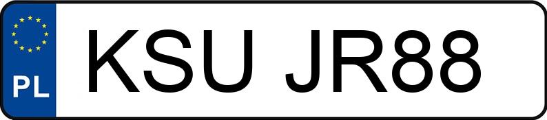 Numer rejestracyjny KSU JR88 posiada BMW 116I - KSUJR88