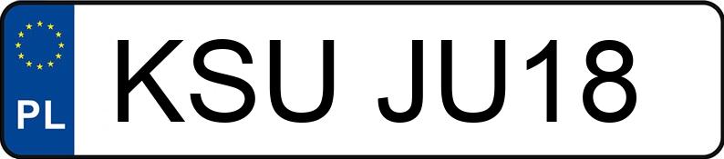 Numer rejestracyjny KSU JU18 posiada AUDI Q3 - KSUJU18
