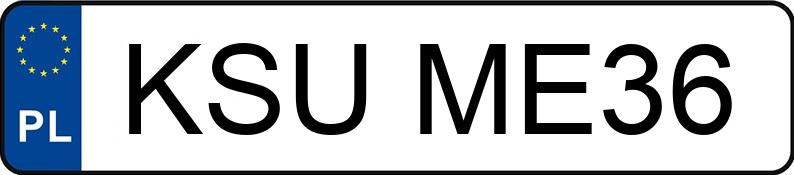 Numer rejestracyjny KSU ME36 posiada TOYOTA TOYOTA C-HR - KSUME36