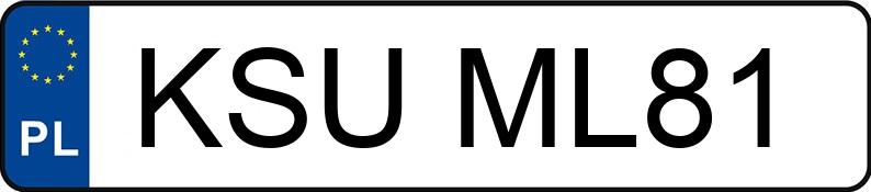 Numer rejestracyjny KSU ML81 posiada FORD Fiesta 1.3i MR`02 E3 Fiesta - KSUML81