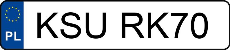 Numer rejestracyjny KSU RK70 posiada KIA SORENTO - KSURK70 Numer rejestracyjny KSU RK70 posiada KIA SORENTO - KSURK70